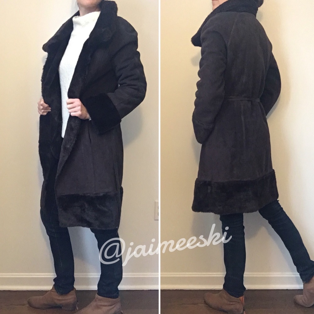 ELLEN TRACY Brown Faux-fur Coat - Picture 8 of 8